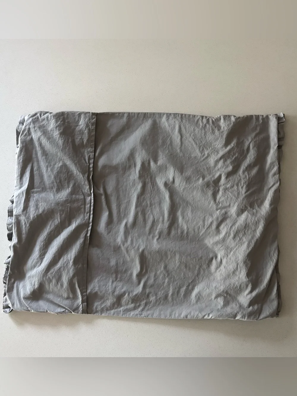 Beddy's Bed Standard Ruffled Gray Pillow Shams (2)